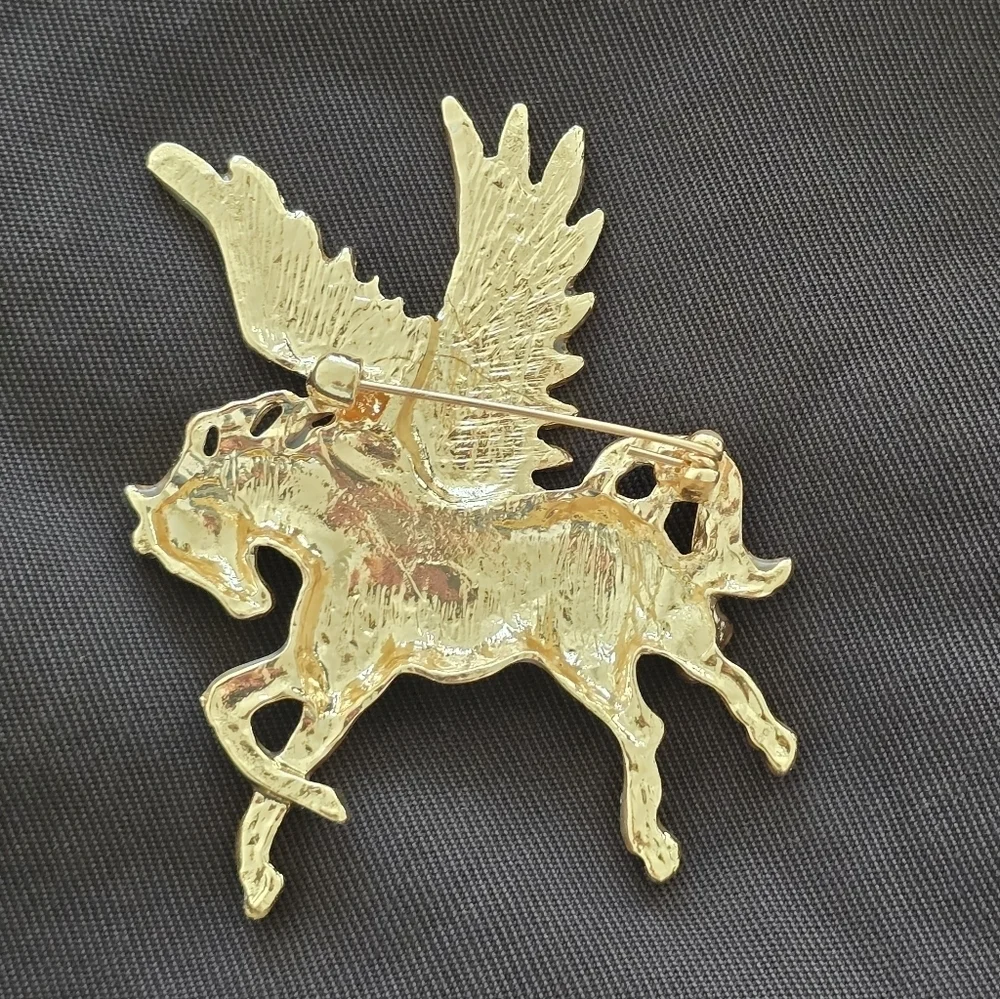 Whimsical Cloud Walker Unicorn Brooch Pin Whimsigoth Unicorn